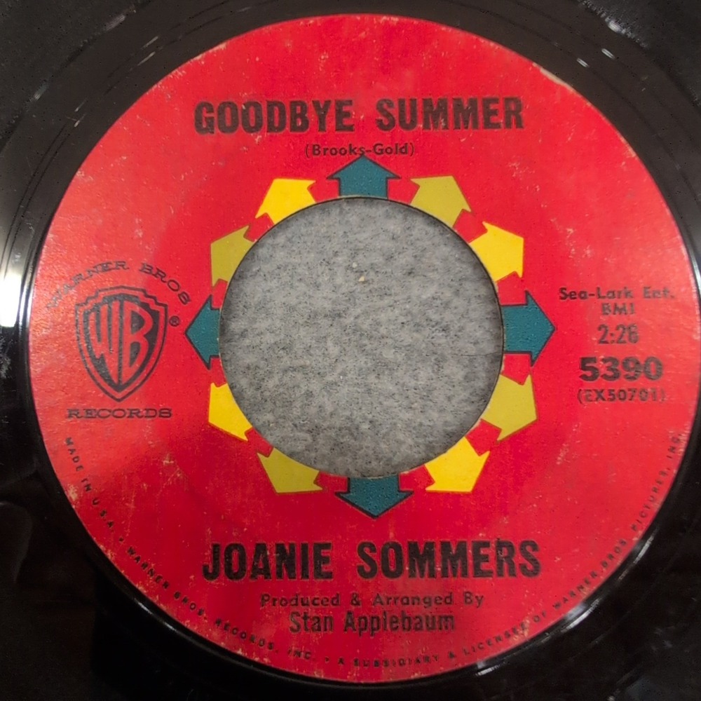 Joanie Sommers Big Man Goodbye Summer Warner‎ Bros 5390 7in 45 RPM Vinyl Record - Picture 2 of 4